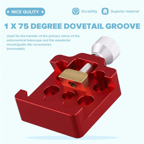 For Star  Light Guide Mirror Dovetail  Plate Square 75 Degree Dovetail  Astronomical Telescope 1
