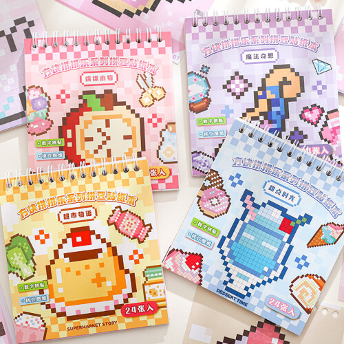 Creative Handmade Sticker Puzzle Art Set For Kids Stress-D 2
