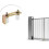 1PCS Patio Door Track Guide Rollers Sliding Door Guide Rollers with L-Pillar Bracket Adjustable Double Nylon Rollers 4
