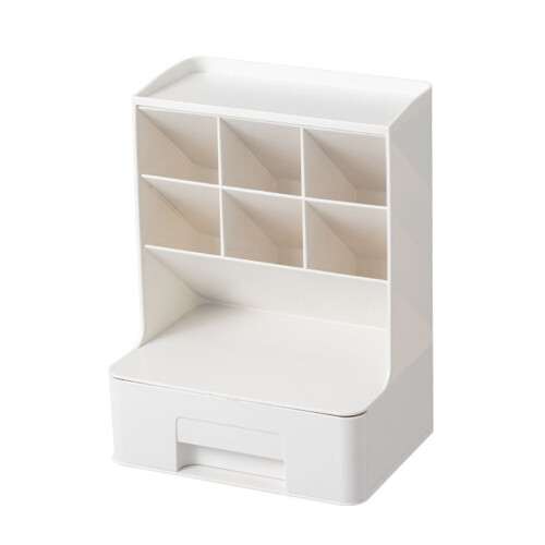 Multi-Compartment Plastic Desktop Pen Holder Organizer 600g Storage Box 1