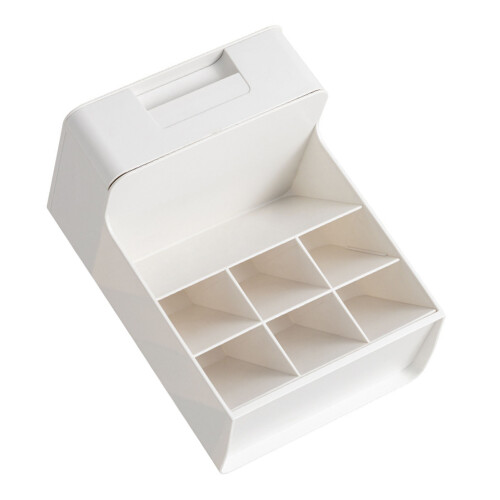Multi-Compartment Plastic Desktop Pen Holder Organizer 600g Storage Box 2