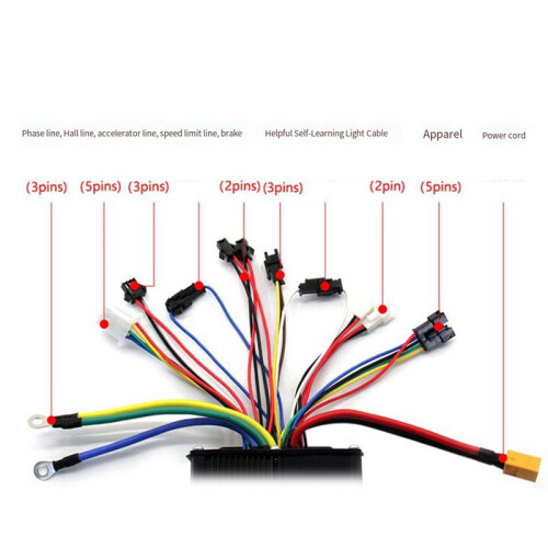 Three-Mode Ebike Sine Wave Controller 36/48/52V 40A with LCD UCK1 Color Display E-Scooter Parts 2