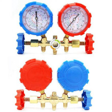 R410A Set Manometro Diagnostico CA un 3 Vie per Ricarica Freon Adatto per Manometro Collettore di Refrigerazione R-404A R-134A