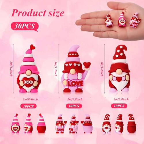 Figurines Gnomes miniatures pour fêtes, décoration en forme-100 1