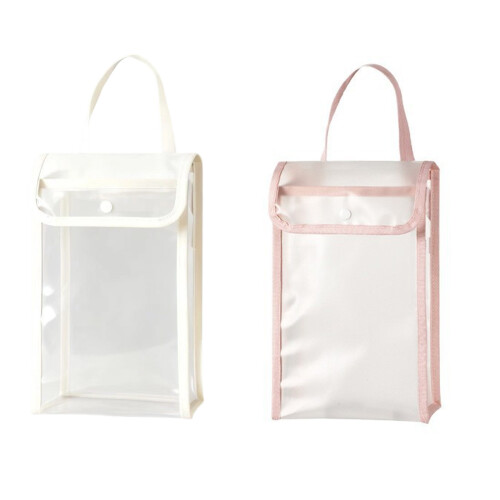 Space Saving Wall Mounted Tissue Storage Bag For Tissues-Pink 1