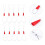 Fishing Tool 10 Pcs Threader Gadgets Wire Cable Wire Tools Cable Puller Wire Red Fish Tape Fastener Tools Electric Wire 2