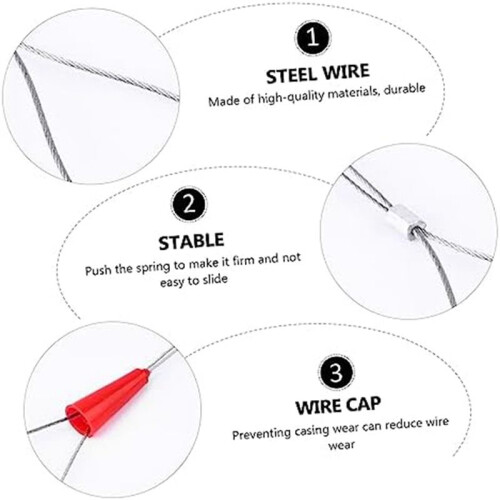 Fishing Tool 10 Pcs Threader Gadgets Wire Cable Wire Tools Cable Puller Wire Red Fish Tape Fastener Tools Electric Wire 2