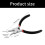 Double Tip Steel Flat Nose Pliers Precisions Crafting Tool With 3