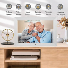 8In Screen Digital Photo Frame LED Backlight HD IPS 1280x800 Electronic Album Picture Music Movie Full Function US Plug
