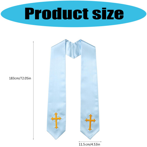 Multiuse Priest Stole for Religious Activity with-Gray 2
