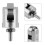 Roller Contact Point for Dial Indicator 10mm Diameter Wheel M2.5 Thread Stainless Steel Roller Measuring 5