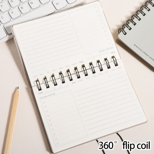 Planner Notebook Journal With Multifunction Pages For-Grey 2