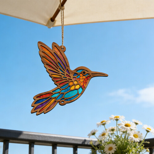 Attrape-soleil en forme de colibri, décorations de panneau de 1