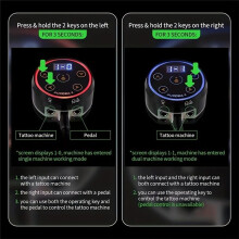 Professionelles Tattoo-Netzteil 1,5 V-16 V Professionelles Digitales LCD-Netzteil mit Netzadapter Netzkabel US-Stecker