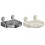 Space Saving Rotating Organizers Tray Strong-Milky white 2