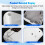 Aromaterapi Air Diffuser 200m³ USB Silent Essential Oil Diffuser Bärbar för Hotell och Spa Grå 8