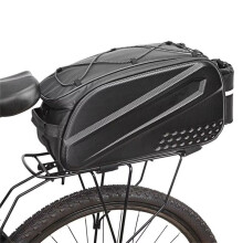 Bolsa de Marco de Bicicleta Impermeable 10L con Soporte de Botella de Agua, Bolsa de Almacenamiento de Ciclismo, Paquete de Organizador de Bicicleta