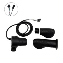 Demi-Guidon Accélérateur SM Plug Poignée Gauche/Droite pour Vélo Électrique Demi-Tour Accélérateur Scooter Électrique Vélo