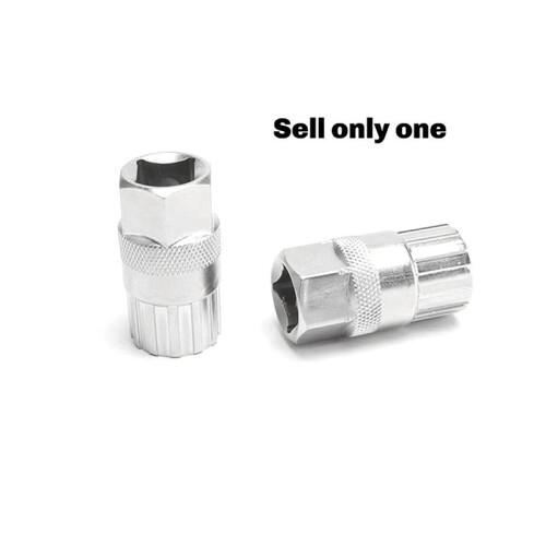 Bicycle Cassette Flywheel Lockring Removal Repair Tool Flywheel Locking Remover Tool Bicycle Accessories Silver 1