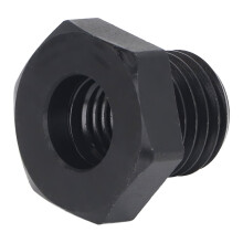 Woodworking Lathe Adapter Spindle Reducer Sleeve 25mm Male, 18mm Female Black