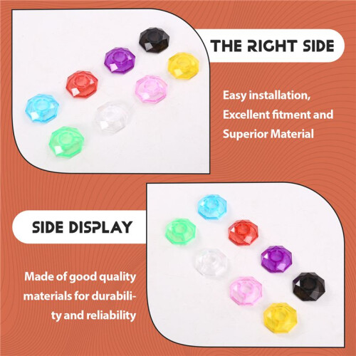 8PCS Multicolor Patch Effect Peg Cap  Guitar Effector Tools Protective Pedal Footswitch Topper 2