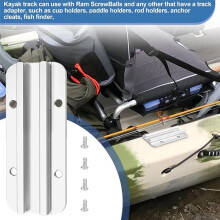GTTL175 Gear Trac for Kayak, Top Loading Kayak Track Mount for 1/2Inch Wide Track Hardware Kayak Accessories 4 Hole