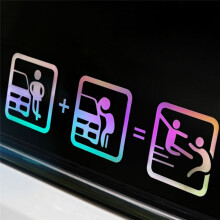 Car Creativity Don'T Touch Car Sticker Decals Funny Exterior Car Decals for Car Window