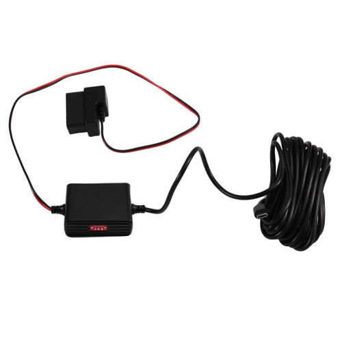 Car Dash Cam Hardwire Accessories OBD-2 for Car Dash Cam USB / Type-C Interface Parking Dash Cam Cable OBD-2