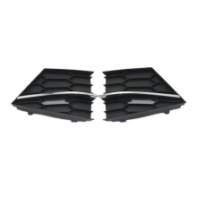 Car Front Bumper Lower Grille Ventilation Trim Cover Fog Light Grille Cover for Superb 2016-2018