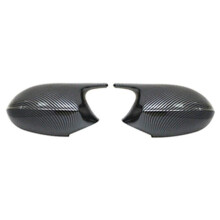 Car Rearview Mirror Side Mirror Cover Cap for E87 E81 E82 E90 E92 2004-2009 Side Mirror Shell Carbon Fiber
