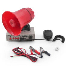 Car Warning Alarm Siren Horn Speaker with Amplifiers,MIC System and Card Reader MP3 Player