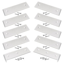 Bootsanhänger-Liegeflächen und -Endstücke für Einfacheres Zuwasserlassen und Beladen, 3 X 10 Zoll Bootsanhänger-Liegeflächen, Weiß