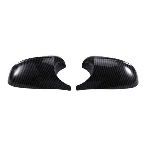 Car Carbon Fiber Pattern Rearview Mirror Cover Side Mirror Case Trim for  1 3 Series E87 E88 E90 E91