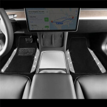 Auto Vloermattenset, Universeel, Antislip PVC Hielstuk, Bling Ruitpatroon, All-Weather Auto Voetmatbeschermer