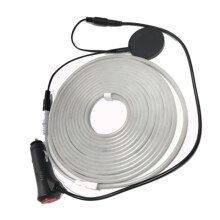 For 2025 Model Y Juniper Rear Trunk Waterproof LED Strip Atmosphere Brighten Light Car Interior Light Warm White