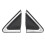Car Side Mirror Corner Triangle Garnish Panel Window Triangle Plate 96318-3RA0A 96319-3RA0A for  Sylphy 2012-2018 1
