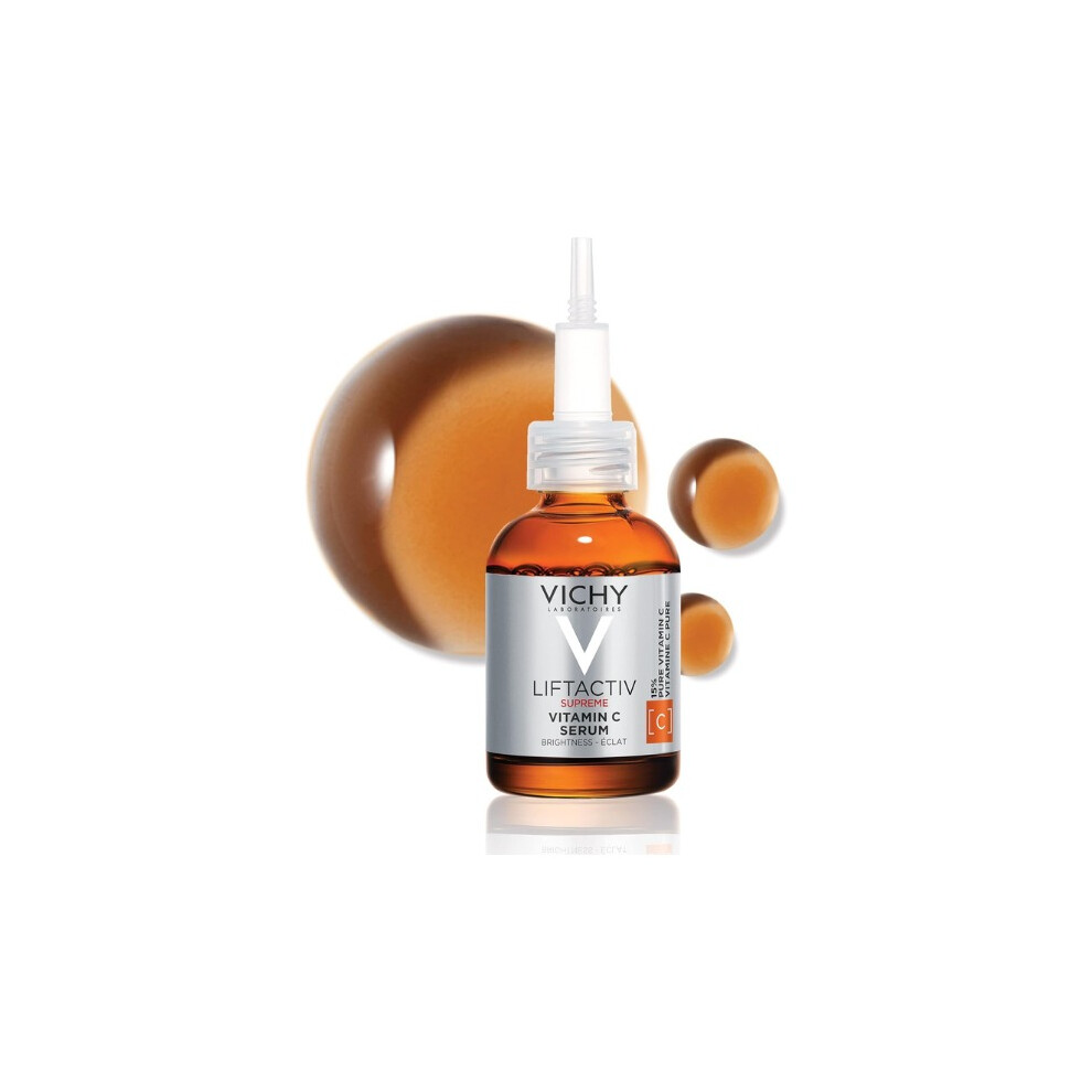 Vichy Liftactiv Supreme Vitamin C Serum 20ml  Brightening & Anti-Aging Facial Serum for Radiant, Firm Skin