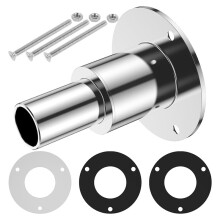 Stainless Steel 316 Straight Thru Hull Exhaust Skin Fitting 24mm Tube Pipe Socket Hardware Through Hull Exhaust