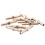 10 pieces brass 6 mm straight for hose quick coupling, Golden 1
