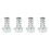4X Silver Motorcycle Exhaust Can Muffler Insert Baffle DB Killer Silencer 48mm X 80mm 1