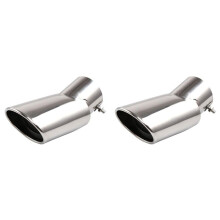 2X Accessories Fit for Crv Cr-V 2012 2013 2014 2015 Exhaust Muffler Tip Pipe Tailpipe Finisher End Trim Stainless Steel