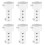 6X Silver Motorcycle Exhaust Can Muffler Insert Baffle DB Killer Silencer 42mm X 80mm 1