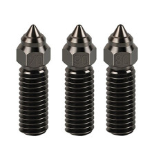3Pcs K1 Nozzle Kit Hardened Steel 600mm/S High-Speed Printing for K1 / K1 Max / CR-M4 3D Printer Black 0.4/0.6/0.8mm