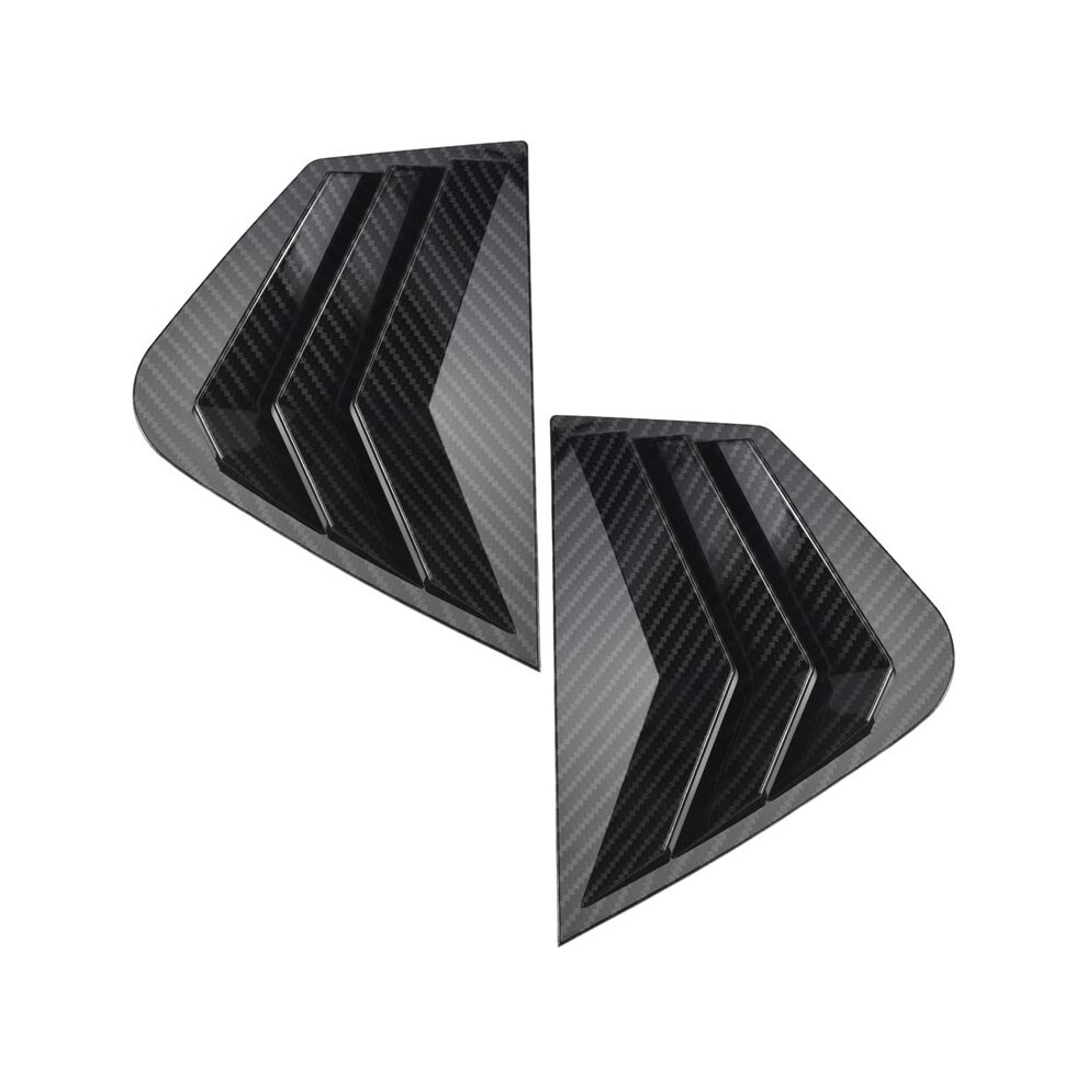 2X Carbon Fiber Style Rear Side Window Quarter Louver Cover For Optima K5 2011-2015 4711684869239