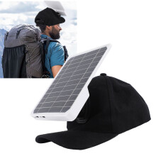 20-W-Solarpanel-Mütze 18,3  16,6 cm, 5 V USB-C