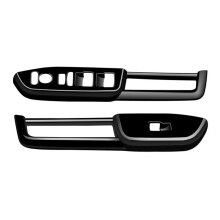 Car Window Glass Lifter Panel Trim Cover Door Armrest Cover Panel for N-BOX 2024 RHD Bright Black