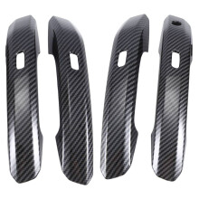 Carbon Fiber Car Exterior Door Handles Cover Trim for A4L 2017-2022