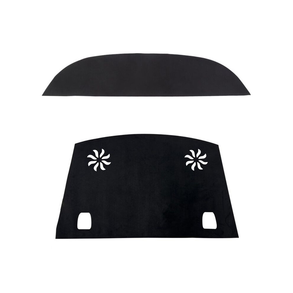 For Model 3 Highland 2024 Dashboard Cover+Rear Window Non-Slip Mat, Suede Dashboard Pad Dash Mat Accessories 4711307577022