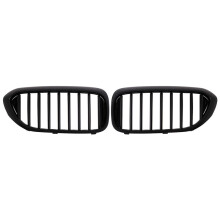 Grilles de Pare-Chocs Avant Style Course à Ligne Unique pour Série 5 G30/G31/G38 530i 540i 550i Noir Mat Unique