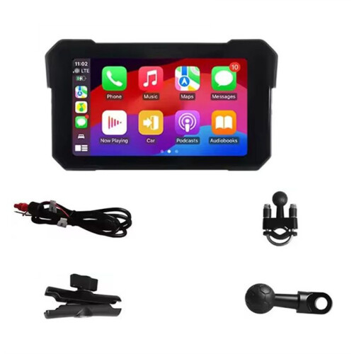 5inch Motorcycle Portable Navigation Wireless Carplay for Android Auto Multimedia Player Waterproof Display Screen